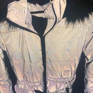Translucent/holographic snow suit